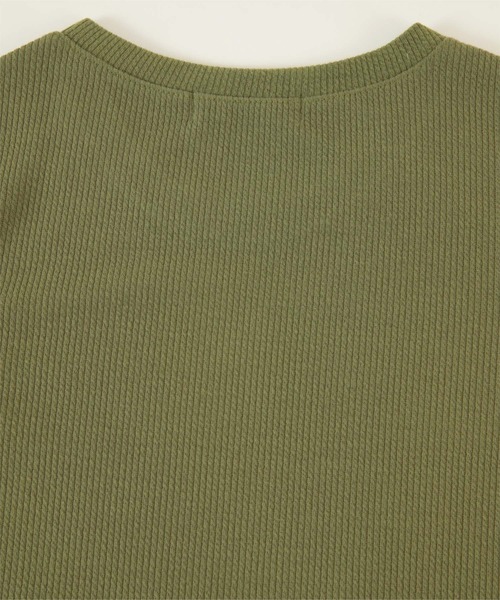 miette(ミエット)の「ベーシッククルーネックロングTシャツ(Tシャツ/カットソー・レディース・ブラック/オフホワイト/ライトブラウン/ライトカーキ・M)」の6枚目の写真