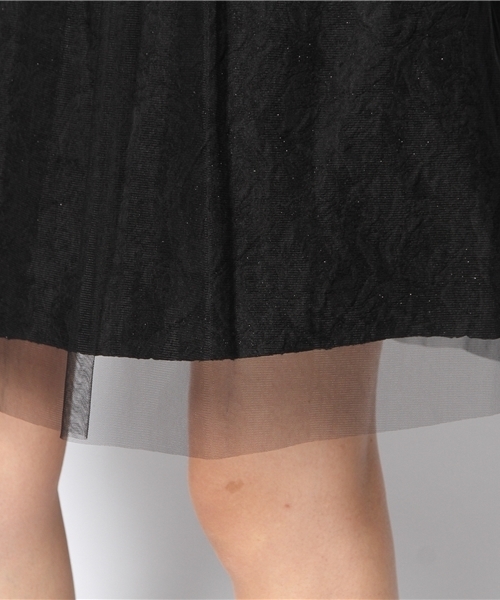 SHIPS（シップス）の「★★little black:ジャカード ノースリーブ ドレス（ワンピース・レディース・ベージュ/ブラック/ベージュ系その他/ダークブルー・36/38）」の12枚目の写真