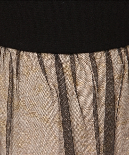 SHIPS（シップス）の「★★little black:ジャカード ノースリーブ ドレス（ワンピース・レディース・ベージュ/ブラック/ベージュ系その他/ダークブルー・36/38）」の17枚目の写真