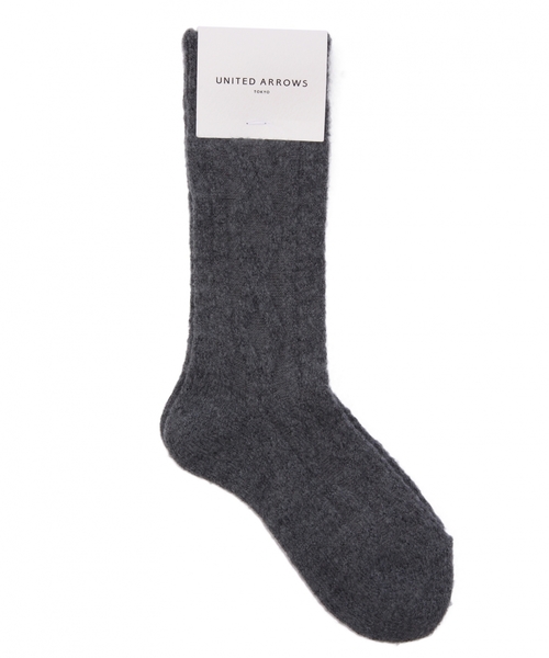 UNITED ARROWS（ユナイテッドアローズ）の「UAW HAIRY ソックス（ソックス/靴下・レディース・ブラック/グレー/レッド/ダークグリーン・フリー）」の3枚目の写真