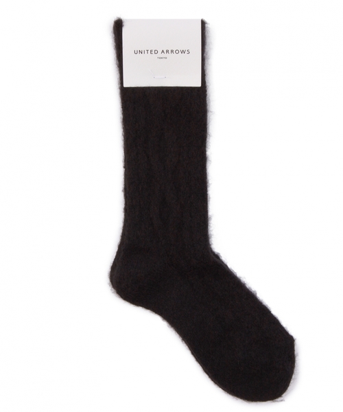 UNITED ARROWS（ユナイテッドアローズ）の「UAW HAIRY ソックス（ソックス/靴下・レディース・ブラック/グレー/レッド/ダークグリーン・フリー）」の2枚目の写真