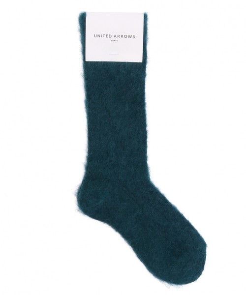 UNITED ARROWS（ユナイテッドアローズ）の「UAW HAIRY ソックス（ソックス/靴下・レディース・ブラック/グレー/レッド/ダークグリーン・フリー）」の4枚目の写真