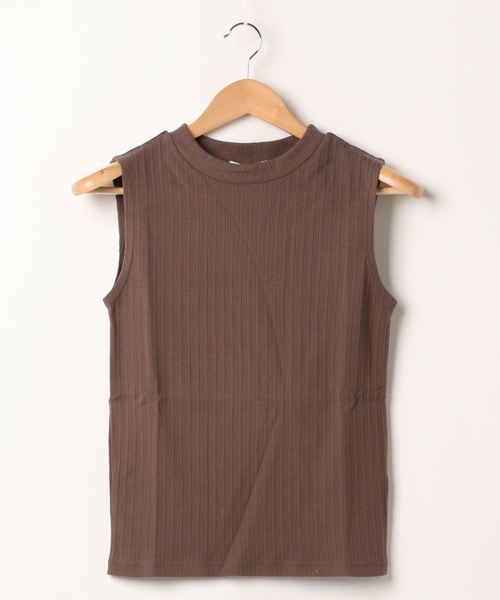 FUN.TRINITY（ファン トリニティー）の「ワイドリブノースリーブ（Tシャツ/カットソー・レディース・ブラック/パープル/オフホワイト/ブルー/モカ・FREE）」の11枚目の写真