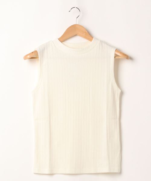 FUN.TRINITY（ファン トリニティー）の「ワイドリブノースリーブ（Tシャツ/カットソー・レディース・ブラック/パープル/オフホワイト/ブルー/モカ・FREE）」の9枚目の写真