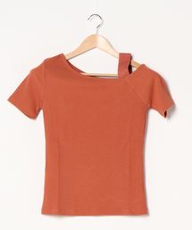 one way | ワンショルダー半袖テレコＴＯＰＳ(Tシャツ/カットソー)