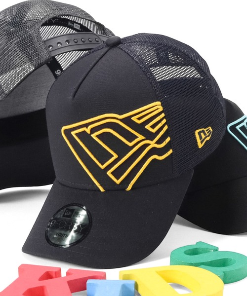 NEW ERA(ニューエラ)の「ニューエラ キッズ メッシュキャップ 9FORTY BATTALION ウォッシュ加工 NEW ERA YOUTH(キャップ・キッズ・ブラック/ブラック×ゴールド/グレー/ネイビー/ブラック系その他/ネイビー系/ブルー/ブラック×ブルー/ネイビー系1/ブラック系その他2/グレー系その他・FREE)」の11枚目の写真