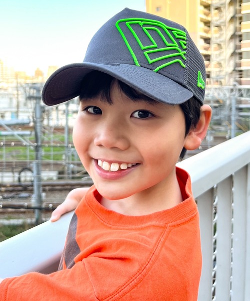 NEW ERA（ニューエラ）の「ニューエラ キッズ メッシュキャップ 9FORTY BATTALION ウォッシュ加工 NEW ERA YOUTH（キャップ・キッズ・ブラック/ブラック×ゴールド/グレー/ネイビー/ブラック系その他/ネイビー系/ブルー/ブラック×ブルー・FREE）」の17枚目の写真