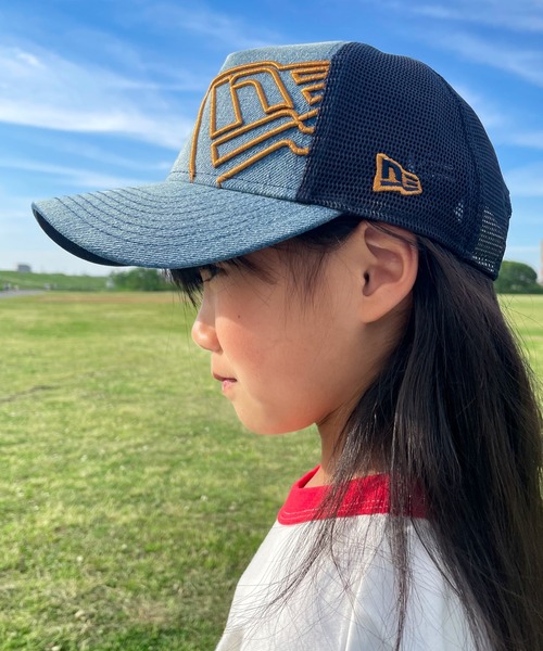 NEW ERA（ニューエラ）の「ニューエラ キッズ メッシュキャップ 9FORTY BATTALION ウォッシュ加工 NEW ERA YOUTH（キャップ・キッズ・ブラック/ブラック×ゴールド/グレー/ネイビー/ブラック系その他/ネイビー系/ブルー/ブラック×ブルー・FREE）」の21枚目の写真