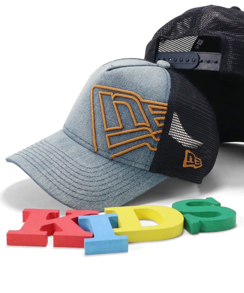 NEW ERA（ニューエラ）の「ニューエラ キッズ メッシュキャップ 9FORTY BATTALION ウォッシュ加工 NEW ERA YOUTH（キャップ・キッズ・ブラック/ブラック×ゴールド/グレー/ネイビー/ブラック系その他/ネイビー系/ブルー/ブラック×ブルー・FREE）」の22枚目の写真