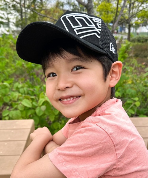 NEW ERA（ニューエラ）の「ニューエラ キッズ メッシュキャップ 9FORTY BATTALION ウォッシュ加工 NEW ERA YOUTH（キャップ・キッズ・ブラック/ブラック×ゴールド/グレー/ネイビー/ブラック系その他/ネイビー系/ブルー/ブラック×ブルー・FREE）」の14枚目の写真