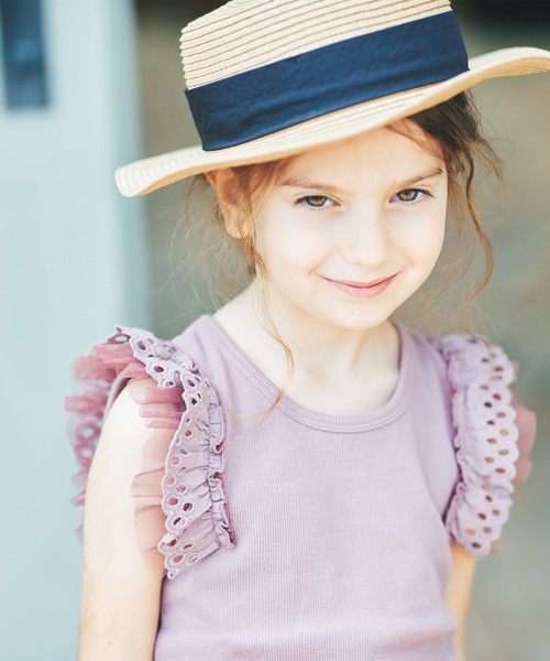 BRANSHES(ブランシェス)の「フリル重ねテレコタンクトップ(タンクトップ・キッズ・ブラウン/カーキ/その他・140cm/150cm/130cm/110cm/90cm/120cm/100cm)」の6枚目の写真