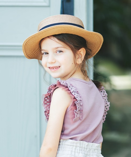 BRANSHES(ブランシェス)の「フリル重ねテレコタンクトップ(タンクトップ・キッズ・ブラウン/カーキ/その他・140cm/150cm/130cm/110cm/90cm/120cm/100cm)」の8枚目の写真