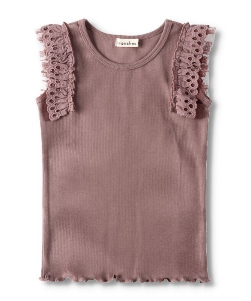 BRANSHES(ブランシェス)の「フリル重ねテレコタンクトップ(タンクトップ・キッズ・ブラウン/カーキ/その他・140cm/150cm/130cm/110cm/90cm/120cm/100cm)」の10枚目の写真