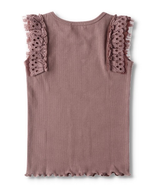 BRANSHES(ブランシェス)の「フリル重ねテレコタンクトップ(タンクトップ・キッズ・ブラウン/カーキ/その他・140cm/150cm/130cm/110cm/90cm/120cm/100cm)」の11枚目の写真