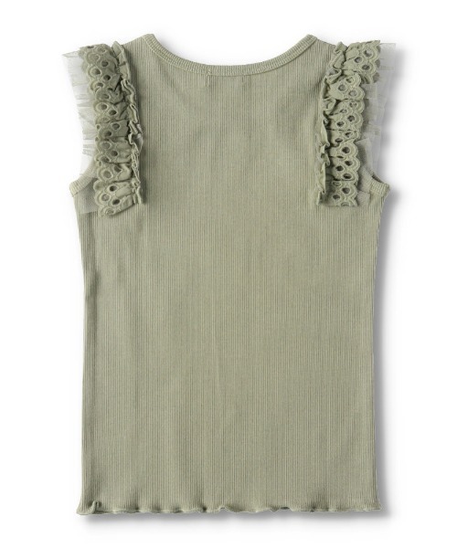 BRANSHES(ブランシェス)の「フリル重ねテレコタンクトップ(タンクトップ・キッズ・ブラウン/カーキ/その他・140cm/150cm/130cm/110cm/90cm/120cm/100cm)」の12枚目の写真