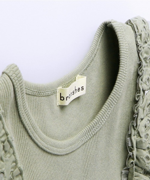 BRANSHES(ブランシェス)の「フリル重ねテレコタンクトップ(タンクトップ・キッズ・ブラウン/カーキ/その他・140cm/150cm/130cm/110cm/90cm/120cm/100cm)」の13枚目の写真