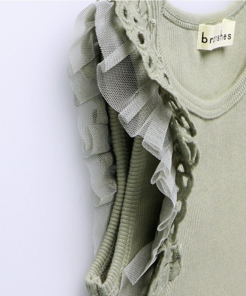 BRANSHES(ブランシェス)の「フリル重ねテレコタンクトップ(タンクトップ・キッズ・ブラウン/カーキ/その他・140cm/150cm/130cm/110cm/90cm/120cm/100cm)」の14枚目の写真
