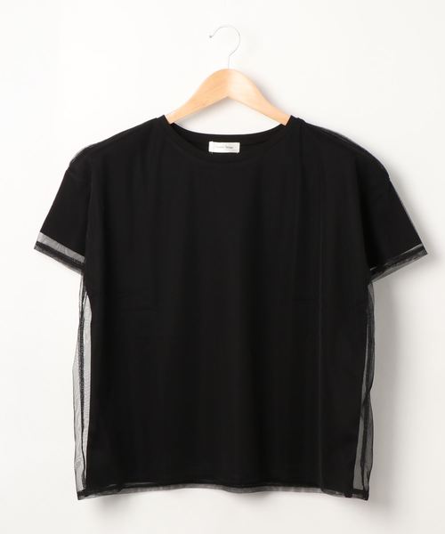 Ambre Neige(アンブルネージュ)の「オーバーチュールTシャツ/【WEB/EC限定商品】(Tシャツ/カットソー・レディース・ブラック/オフホワイト/オレンジ系その他・FREE)」の18枚目の写真