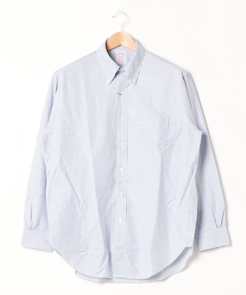 ADAM ET ROPE'(アダムエロペ)の「【BROOKS BROTHERS】(シャツ/ブラウス・メンズ・ブルー系その他4/ホワイト・M/X-SMALL/S)」の1枚目の写真