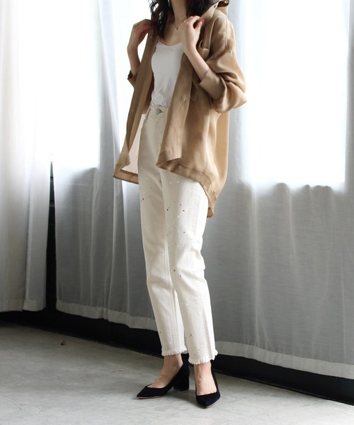 YANUK（ヤヌーク）の「YANUK / high waist annette paint pants 