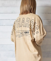 【69】【TRAP/U】バックプリント長袖ドルマンTシャツ