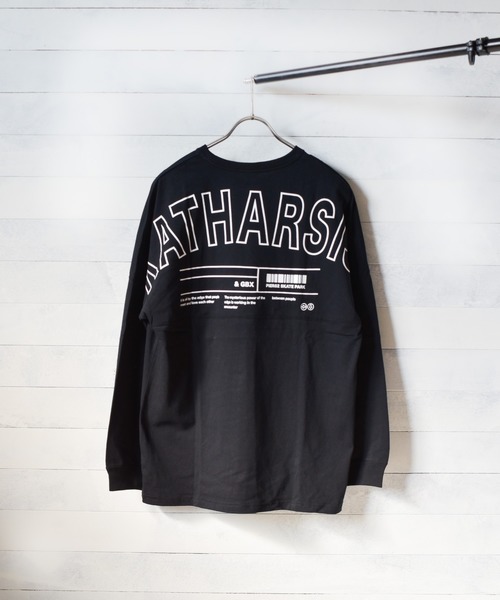 TRAP/U (トラップユー)の「【69】【TRAP/U】バックプリント長袖ドルマンTシャツ(Tシャツ/カットソー・レディース・ホワイト/ブラック/ベージュ・MEDIUM/LARGE)」の5枚目の写真