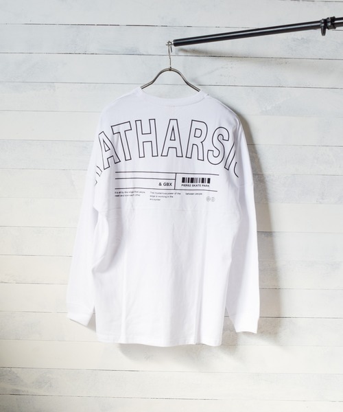 TRAP/U (トラップユー)の「【69】【TRAP/U】バックプリント長袖ドルマンTシャツ(Tシャツ/カットソー・レディース・ホワイト/ブラック/ベージュ・MEDIUM/LARGE)」の6枚目の写真