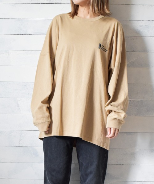 TRAP/U (トラップユー)の「【69】【TRAP/U】バックプリント長袖ドルマンTシャツ(Tシャツ/カットソー・レディース・ホワイト/ブラック/ベージュ・MEDIUM/LARGE)」の13枚目の写真