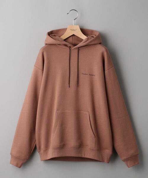 BEAUTY&YOUTH UNITED ARROWS（ビューティーアンドユースユナイテッドアローズ）の「【WEB限定】by FREEDOM STANDARD エアー ワイドフォルム パーカー（パーカー・メンズ・ダークグレー/ベージュ/ホワイト/ライトグレー/ケリー/ピンク/レッド/ワインレッド/ブラック/オリーブ/クリーム/ライトブルー・M/S/L）」の10枚目の写真