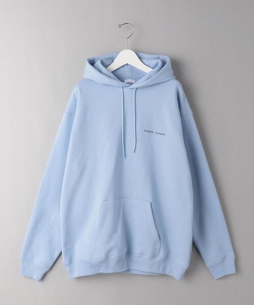 BEAUTY&YOUTH UNITED ARROWS（ビューティーアンドユースユナイテッドアローズ）の「【WEB限定】by FREEDOM STANDARD エアー ワイドフォルム パーカー（パーカー・メンズ・ダークグレー/ベージュ/ホワイト/ライトグレー/ケリー/ピンク/レッド/ワインレッド/ブラック/オリーブ/クリーム/ライトブルー・M/S/L）」の9枚目の写真