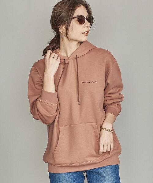 BEAUTY&YOUTH UNITED ARROWS（ビューティーアンドユースユナイテッドアローズ）の「by FREEDOM STANDARD エアー ワイドフォルム パーカー（パーカー・メンズ・ブラック/ベージュ/ライトグレー/ダークグレー/ワインレッド/ホワイト/ライトブルー/レッド/ピンク/クリーム/オリーブ/ケリー・M/S/L）」の14枚目の写真