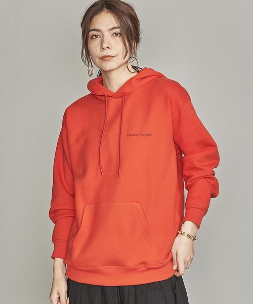 BEAUTY&YOUTH UNITED ARROWS（ビューティーアンドユースユナイテッドアローズ）の「by FREEDOM STANDARD エアー ワイドフォルム パーカー（パーカー・メンズ・ブラック/ベージュ/ライトグレー/ダークグレー/ワインレッド/ホワイト/ライトブルー/レッド/ピンク/クリーム/オリーブ/ケリー・M/S/L）」の17枚目の写真