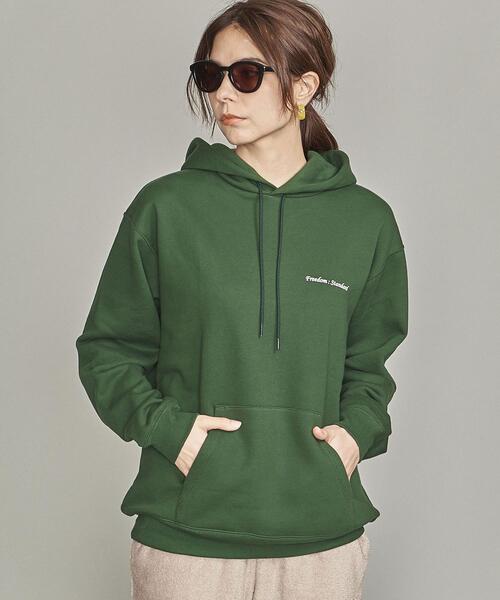 BEAUTY&YOUTH UNITED ARROWS（ビューティーアンドユースユナイテッドアローズ）の「【WEB限定】by FREEDOM STANDARD エアー ワイドフォルム パーカー（パーカー・メンズ・ダークグレー/ベージュ/ホワイト/ライトグレー/ケリー/ピンク/レッド/ワインレッド/ブラック/オリーブ/クリーム/ライトブルー・M/S/L）」の14枚目の写真