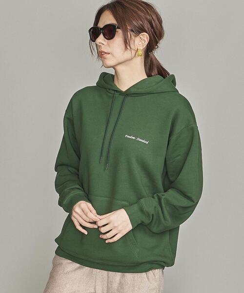 BEAUTY&YOUTH UNITED ARROWS（ビューティーアンドユースユナイテッドアローズ）の「【WEB限定】by FREEDOM STANDARD エアー ワイドフォルム パーカー（パーカー・メンズ・ダークグレー/ベージュ/ホワイト/ライトグレー/ケリー/ピンク/レッド/ワインレッド/ブラック/オリーブ/クリーム/ライトブルー・M/S/L）」の15枚目の写真