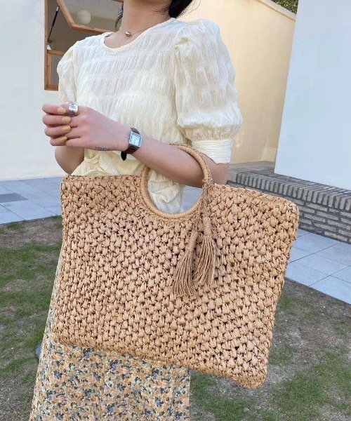 セール フリンジ付きカゴバッグ かごバッグ Base ベース のファッション通販 Zozotown