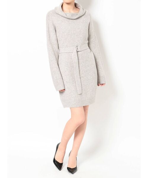 RESEXXY(リゼクシー)の「ウォームニットワンピース(ワンピース・レディース・ブラック/ベージュ/グレー/イエロー・FREE)」の9枚目の写真