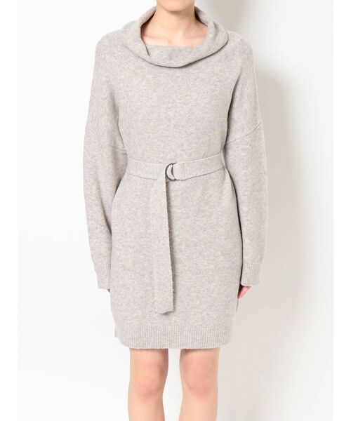 RESEXXY(リゼクシー)の「ウォームニットワンピース(ワンピース・レディース・ブラック/ベージュ/グレー/イエロー・FREE)」の10枚目の写真