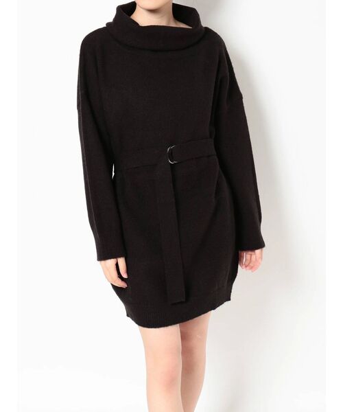 RESEXXY(リゼクシー)の「ウォームニットワンピース(ワンピース・レディース・ブラック/ベージュ/グレー/イエロー・FREE)」の20枚目の写真