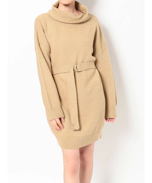 RESEXXY(リゼクシー)の「ウォームニットワンピース(ワンピース・レディース・ブラック/ベージュ/グレー/イエロー・FREE)」の21枚目の写真