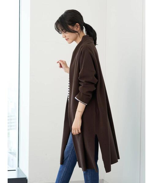 セール】ニュアンスロングニットカーディガン（カーディガン/ボレロ