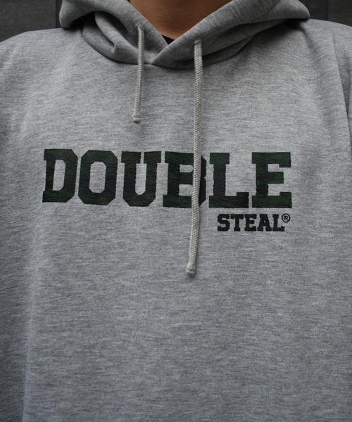 DOUBLE STEAL(ダブルスティール)の「CAMO LOGO 裏起毛 パーカー(パーカー・メンズ・ブラック/ホワイト/トップグレー・LARGE/MEDIUM/X-LARGE)」の10枚目の写真