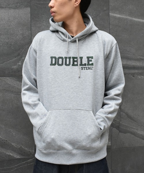 DOUBLE STEAL(ダブルスティール)の「CAMO LOGO 裏起毛 パーカー(パーカー・メンズ・ブラック/ホワイト/トップグレー・LARGE/MEDIUM/X-LARGE)」の11枚目の写真