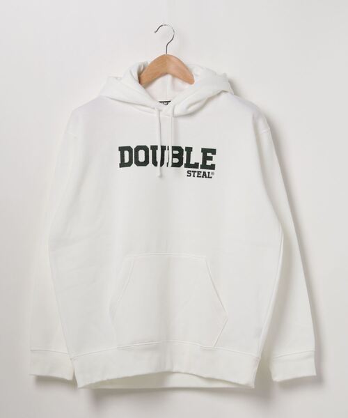 DOUBLE STEAL(ダブルスティール)の「CAMO LOGO 裏起毛 パーカー(パーカー・メンズ・ブラック/ホワイト/トップグレー・LARGE/MEDIUM/X-LARGE)」の8枚目の写真