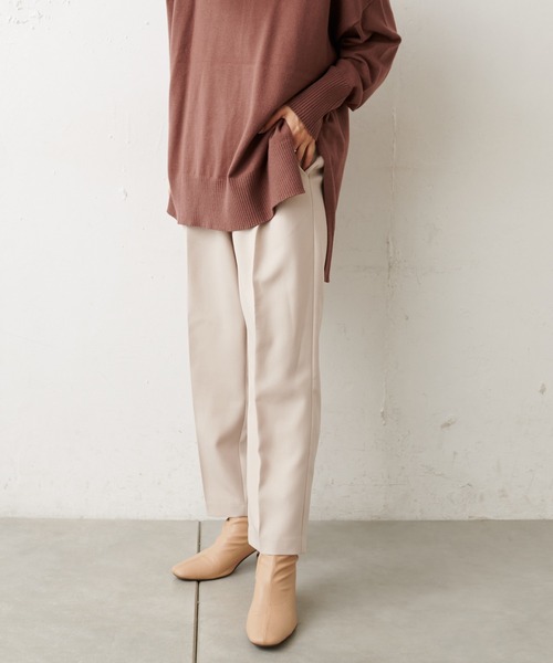 natural couture(ナチュラルクチュール)の「美シルエット微起毛テーパードパンツ Sサイズ(その他パンツ・レディース・ブラック/ブルー/マスタード/モカ/ライトベージュ/ピンク・SMALL)」の15枚目の写真