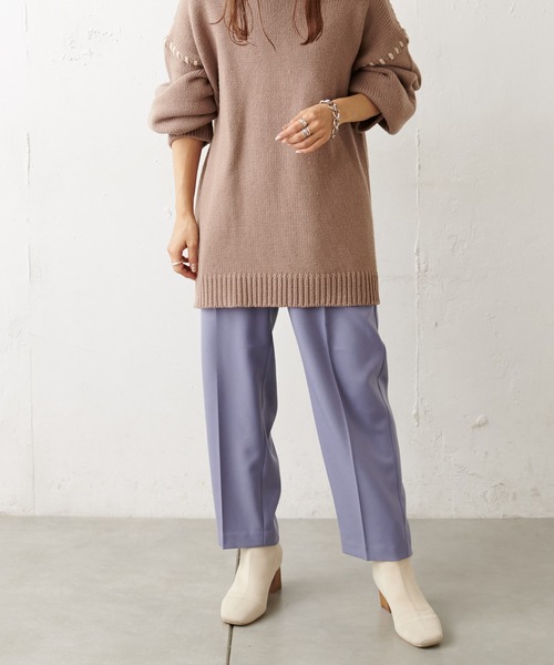 natural couture(ナチュラルクチュール)の「美シルエット微起毛テーパードパンツ Sサイズ(その他パンツ・レディース・ブラック/ブルー/マスタード/モカ/ライトベージュ/ピンク・SMALL)」の22枚目の写真