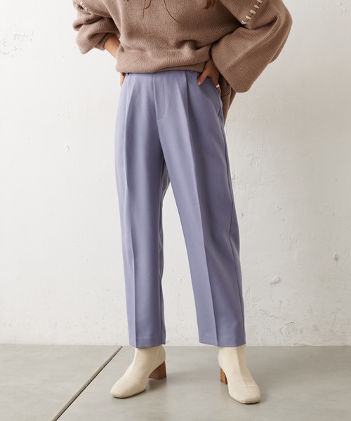 natural couture(ナチュラルクチュール)の「美シルエット微起毛テーパードパンツ Sサイズ(その他パンツ・レディース・ブラック/ブルー/マスタード/モカ/ライトベージュ/ピンク・SMALL)」の20枚目の写真