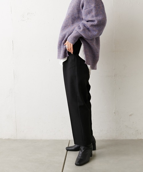 natural couture(ナチュラルクチュール)の「美シルエット微起毛テーパードパンツ Sサイズ(その他パンツ・レディース・ブラック/ブルー/マスタード/モカ/ライトベージュ/ピンク・SMALL)」の19枚目の写真