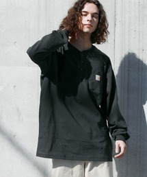 Carhartt ヘンリーネック　ボロ フェード ロンt 黒 54083860b_b_02_215.jpg