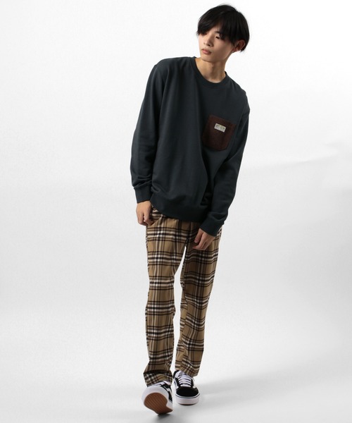 SMITH'S(スミス)の「【SMITH'S/スミス】 胸ポケット付き スウェット/トレーナー(スウェット・メンズ・ホワイト/ベージュ/チャコールグレー/ネイビー・XL/M/L)」の12枚目の写真