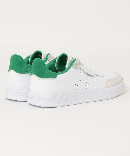 adidas(アディダス)の「アディダス adidas COURTROOKM(スニーカー・メンズ・ホワイト×グリーン・25.0cm/26.5cm/28.0cm/25.5cm/27.0cm/26.0cm/27.5cm)」の3枚目の写真